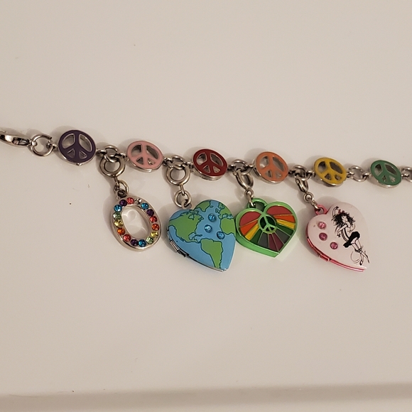 Peace Charm Bracelet Y2K - Picture 4 of 6